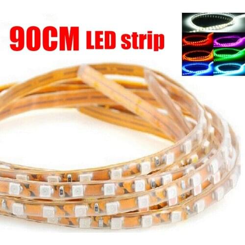1x 90CM Waterproof Flexible Universal Car LED DRL Daytime Running Light Auto Headlight Strip Brake Turn Signal Lamp