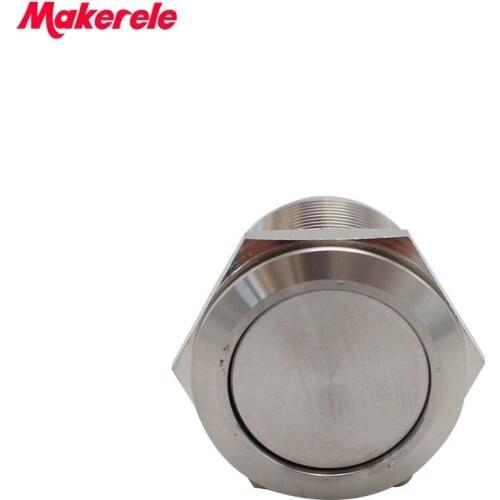 22mm Thread Stainless Steel Latching Push Button Switch 1NO 1NC IP67 Makerele