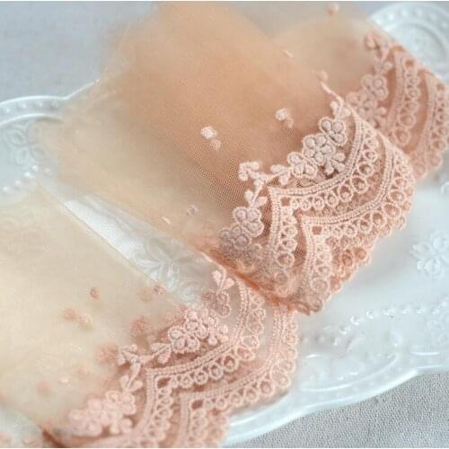 3 Meter High Quality Water Soluble Cotton DIY Handmade Craft Embroidered Lace Trim Fabrics
