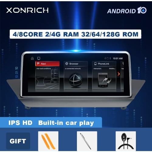 4GB IPS Autoradio Android 10.0 Car Multimedia player For BMW X1 E84 CIC 2009-2015 GPS Navigation Audio Screen Head Unit Stereo