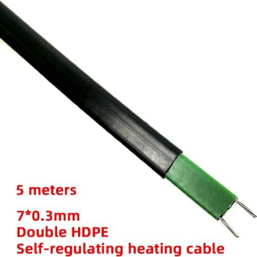 5M 220V self regulating solar water heater pipe antifreeze and house pipe warming freeze protection heating cable/ hot wire
