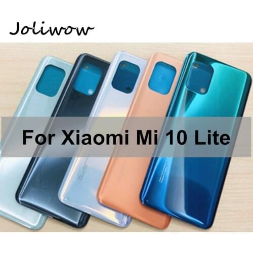 6.57" For Xiaomi Mi 10 Lite Battery Cover Housing Door Cases Mi10 Lite 5G Back Battery Cover Replacement Parts