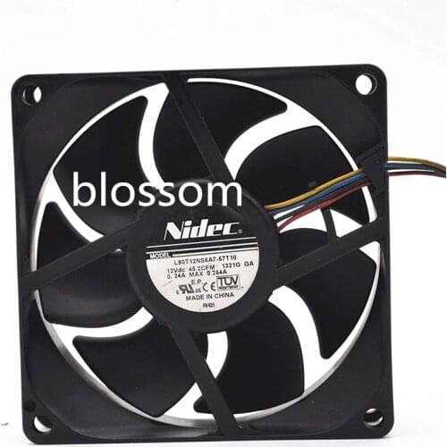 8CM l80t12ns6a7-57t104-wire Intelligent Temperature Control Cooling Fan 6months Warranty
