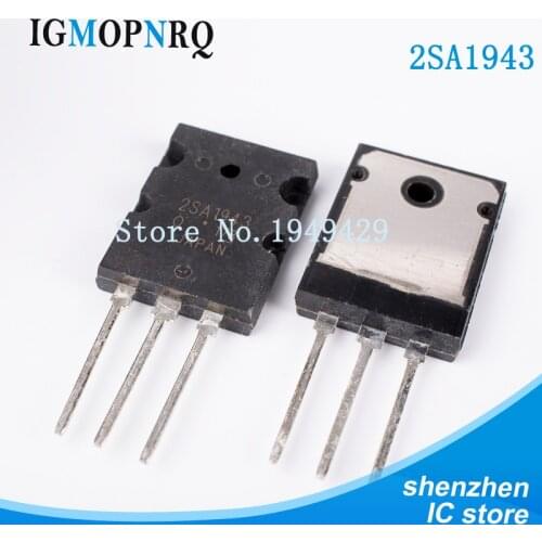 10PCS 2SA1943 A1943 TO-3PL 1943 Bipolar junction transistor (BJT) PNP 230V 15A 150W New