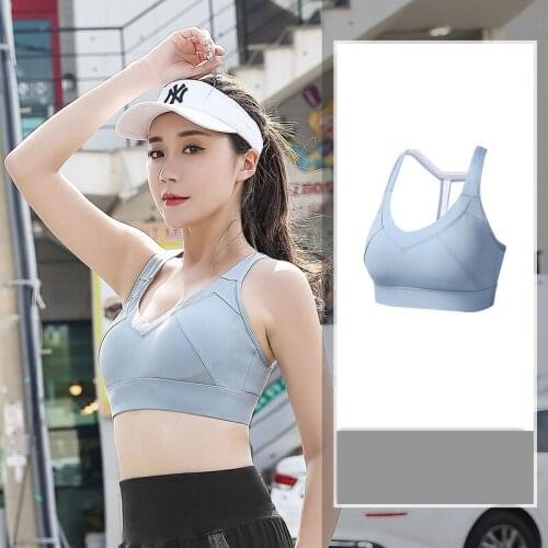 Plus Size L-4XL Women Fitness Bra Sexy Brathable Sports Top Push Up Female Gym Bra Fitness Sports Underwear Female Running Bra