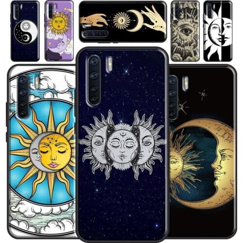 SUN AND MOON Mystic Zodiac Case For OPPO A5 A9 2020 A31 A53 A52 A72 A15 A83 A91 A93 A1K A5S Find X3 Pro Reno2 Z Cover