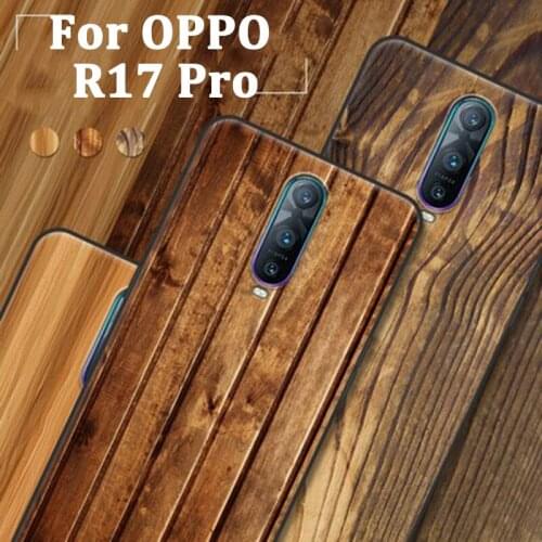 For OPPO R17 Pro Case Cover Wood grain Phone Case For OPPO R17Pro back Cover shell For OPPO R 17 Pro coque cases fundas skin