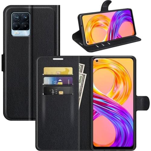 For OPPO Realme 8 Pro Case Cover Wallet Leather Flip Leather Phone Case For OPPO Realme 8 8 Pro High Quality Stand Cover