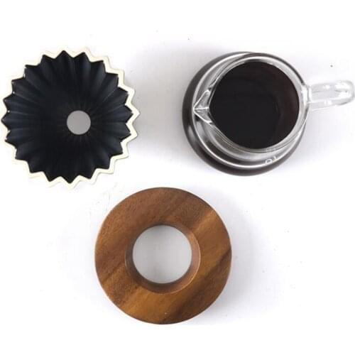 Wood Coffee Dripper Filter Stand Coffee Dripper Rack / tea leaf filtering
