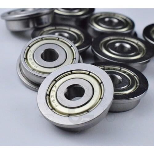 F635ZZ 5*19(22)*6(1.5)MM bearing Flange bearings 635 F635Z F635ZZ chrome steel deep groove bearing