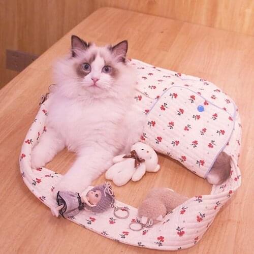 New Printed Pet Bag For Cats And Dogs Portable Pet Backpack One-Shoulder Printing, Crossbody Cat Bag Pet Supplies