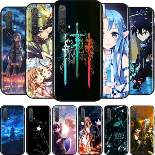 Sword Art Online Silicone Cover For Realme V15 X50 X7 X3 Superzoom Q2 C11 C3 7i 6i 6s 6 Global Pro 5G Phone Case