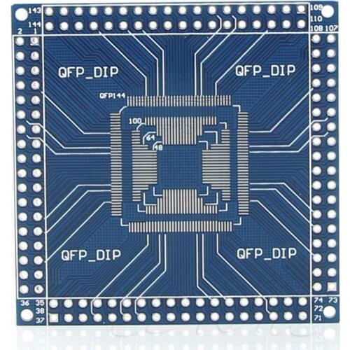 QFP/TQFP/LQFP 32/44/48/64/100/144 pin to DIP Pin Board Adapter Converter