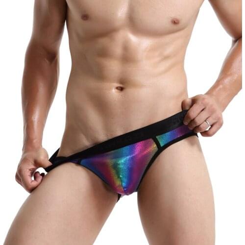 Sexy Men Underwear Briefs Shorts Man Printed Breathable Low Waist U Convex Pouch Underpants cueca masculina S-XL