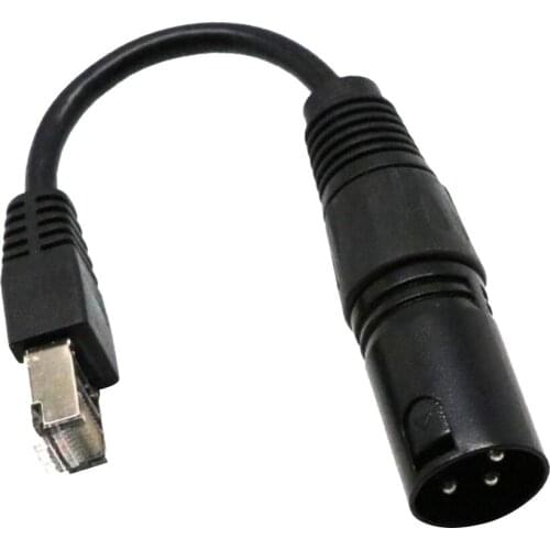 XLR 3 Pin Male To RJ45 Male Network Connector Converter 15cm / 6inch
