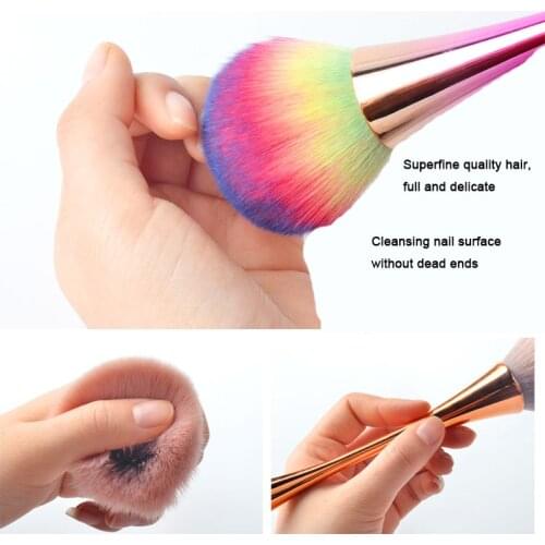 Nail dust brush nail tool high-end special soft hair big brush big head cleaning phototherapy polishing care