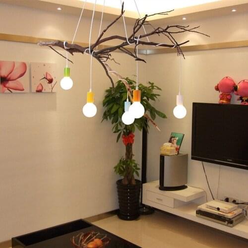 Mordern Nordic Retro Edison Bulb Light Chandelier Vintage Loft Antique Adjustable Diy E27 Art Spider Ceiling Lamp Fixture Light