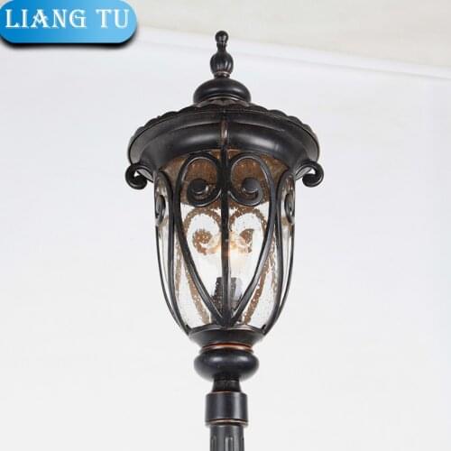 Courtyard Street Light Outdoor Waterproof European High and Thick Post Lamp Old Style Road Light Outdoor Led Lamp