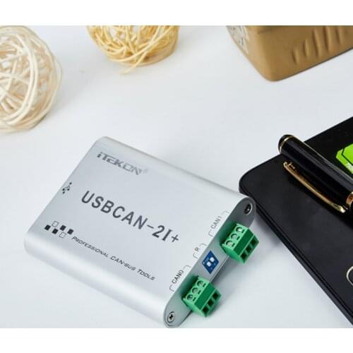 USBCAN Bus Analyzer usbcan-2I+ compatible Zhou Li Gong CAN card support Android belt isolation