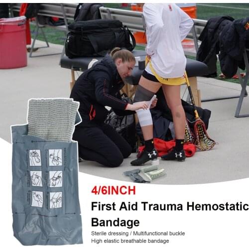 1pc 4/6 Inches Madicare Israeli Bandage Trauma Dressing, First Aid, Medical Compression Bandage, Emergency Bandage