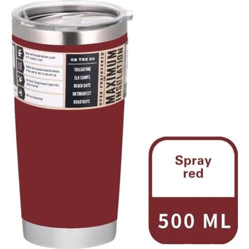 500ML Vacuum Insulation and Cold Preservation For 12 hours Smart Travel Coffee Mug Stainless Steel Thermos Tumbler Cups Flask