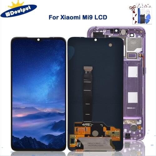 6.39" AMOLED LCD For Xiaomi Mi 9 Display 10 Touch Screen For Xiaomi Mi9 LCD Replacement For MI9 Global M1902F1G Digitizer Screen