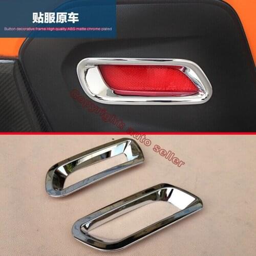 ABS Chrome Rear Fog Light Lamp Cover Trim Molding Bezel Garnish For Subaru XV 2011-2015