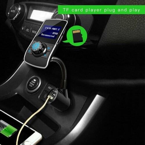 Handsfree Car Kit Music Audio Receiver Adapter With Dual USB Car Wireless Handsfree Kit FM Transmitter MP3 Player USB Charger