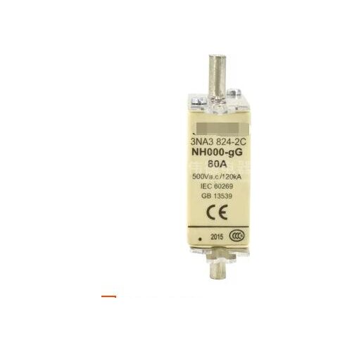 Free Shipping 1pcs/lot Ceramic fuse 3NA3824 3NA3 824-2C NH000-gG 80A