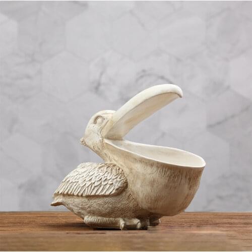 Big Billed Bird Statue Ornaments Storage Box for Keys Jewelry Small Objects Living Room Household Toucan Decoration Art Crafts