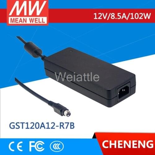 MEAN WELL original GST120A12-R7B 12V 8.5A meanwell GST120A 12V 102W AC-DC High Reliability Industrial Adaptor