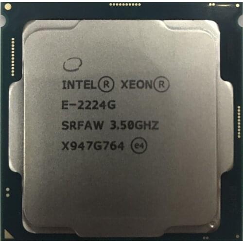 BX80684E2224G S RFAW Intel Xeon E 2224G LGA 1151；CPU 3.5GHz E2224G