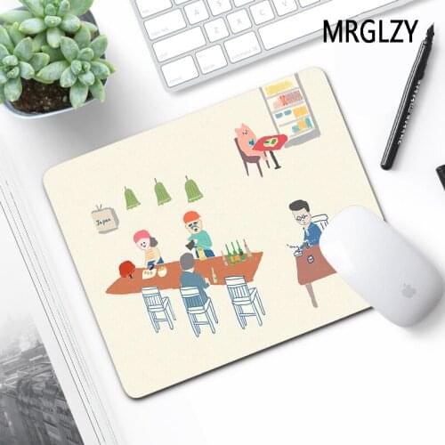 MRGLZY Drop Shipping Kawaii Minimalist 250X290 Small Mouse Pad Gamer Laptop Mini PC Gaming Accessories Carpet Cartoon MousePads