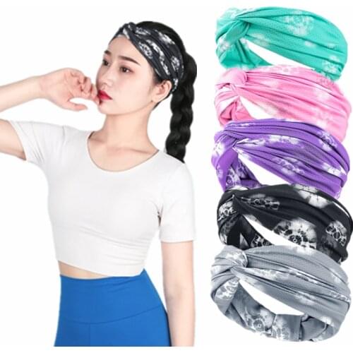 Soft Sweatband Unisex Sports Headband Stretch Elastic Yoga Running Hair Band Outdoor Sport Headwrap Fitness Sports Hairband