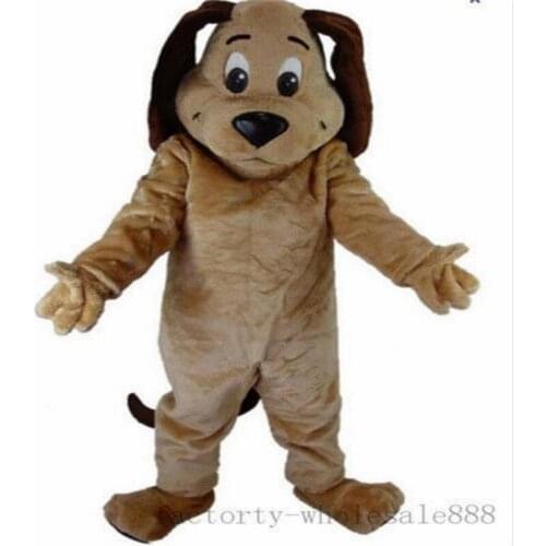 New Fur Tan Dog Mascot Costume Suits Cosplay Party Game Dress Outfits Clothing Advertising Carnival Halloween Christmas Easter