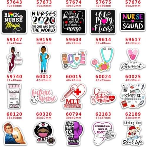 DIY Craft Supplies Sewing Accessories Cartoon Medical Printed Planar Resins Mold 30 Pieces. PR-57643