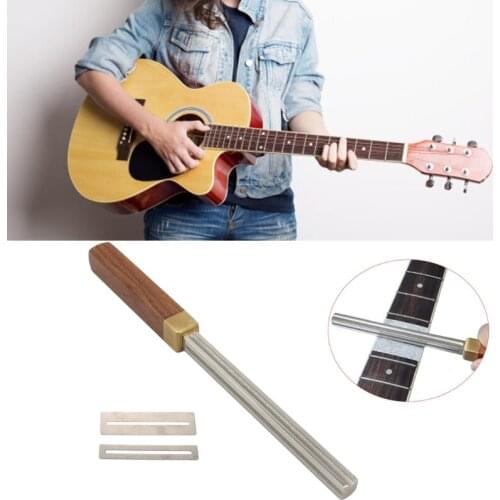 Rectangle Baroque Fret Crowning Files with 2 pcs Neck Protection Sheet for Electric Acoustic Guitar,Ukulele,Bass,Banjo