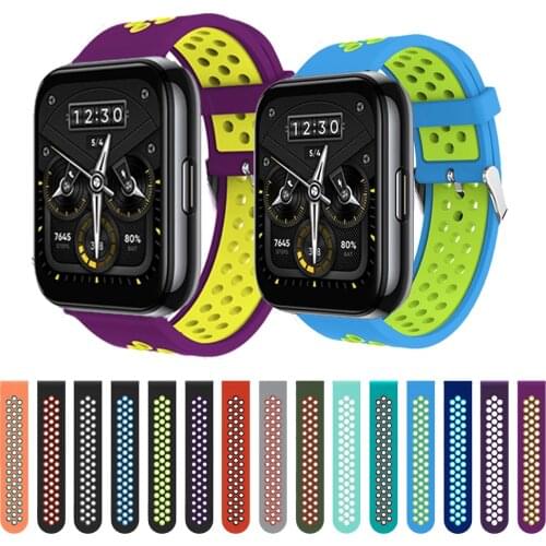 For Realme Watch 2/2 Pro Strap Sport Soft Silicone Replace Watchband For Realme Watch S/S Pro 22mm Wristband Bracelet Accessorie