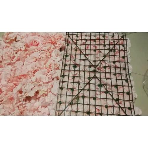 Silk Rose Flower Wall for Wedding Backdrop Decoration Flower Mats Wall for Romantic Home Party Market Background Decor