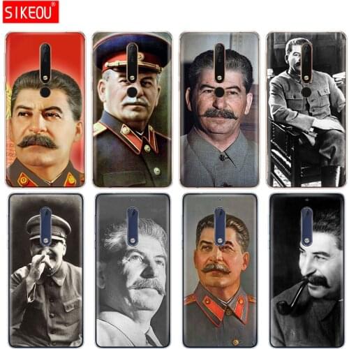 Silicone cover phone case for Nokia 5 3 6 7 PLUS 8 9 /Nokia 6.1 5.1 3.1 2.1 6 2018 Russian Stalin Ussr