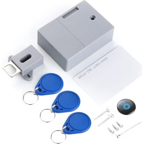 No Hole Hidden RFID Smart Sensor Lock/Invisible Cabinet Lock/Invisible Lock/125KHz EM RFID ID Card Lock/Drawer Lock/Swipe Lock