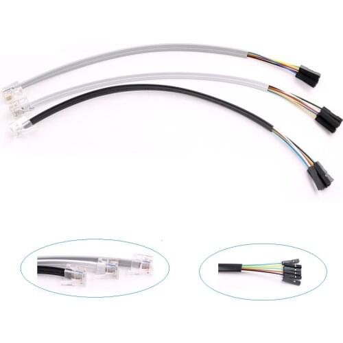 Dupond Wire Jumper Cable Female to 6P6C Connector for BBC micro NXT EV3 Robot Toy