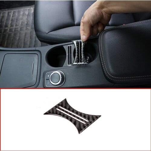 Car Styling Interior Cup Holder Frame Trim Sticker Fit For Mercedes Benz CLA GLA A W176 W177 C117 2015-2019 Car Accessories