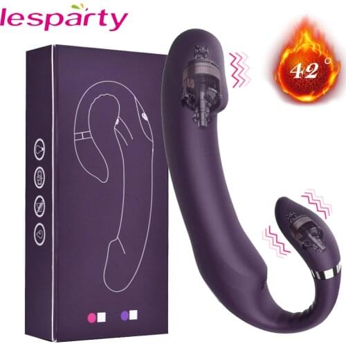 Strapless Strap-on Dildo Vibrator Erotic Toys for Couples Strapon for Lesbian Double Penetration Vibrator Butt Plug Anal Sex Toy