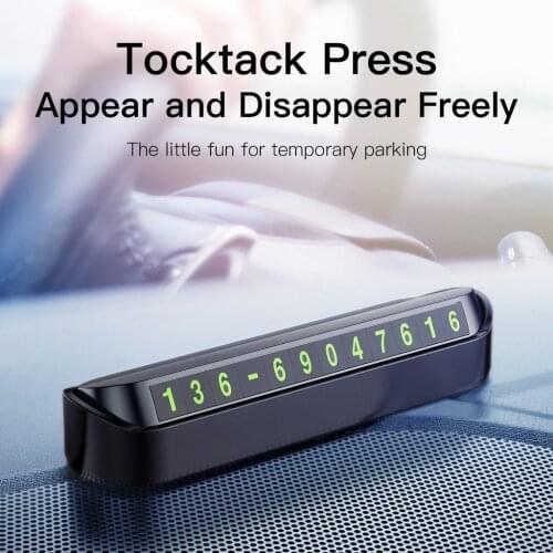 Car Temporary Parking Card Phone Number Card Plate Telephone Number Car Park Stop Automobile Accessories Car-styling 13x2.5cm