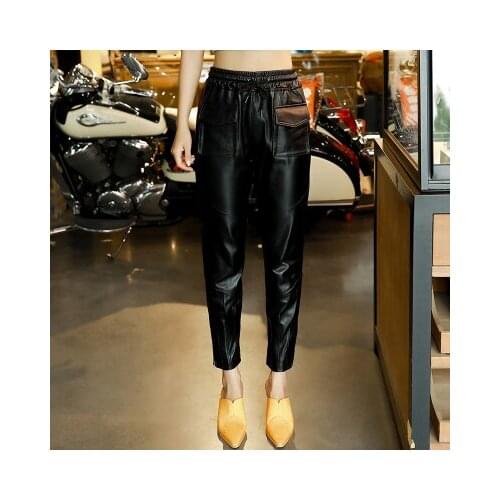 Top brand New Fashion 2020 Real Sheep Leather Pants BP45 high quality