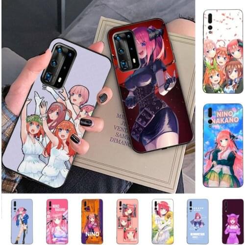 YNDFCNB Nakano Nino Anime Cute Girl Phone Case for Huawei P30 40 20 10 8 9 lite pro plus Psmart2019