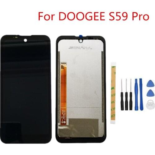 Tools+New Original For DOOGEE S59 Pro 5.7inch Phone IP68/IP69K LCD Display Assembly+Touch Screen Digitzer Repair Panel Glass
