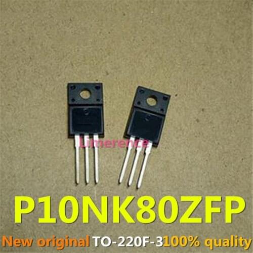 10pcs/lot 10N80 P10NK80ZFP STP10NK80ZFP TO-220F 10A / 800V LCD MOS field-effect transistor new original