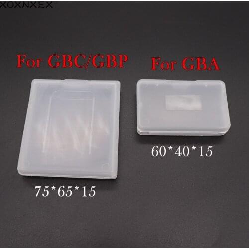 20PCS Hard Clear Plastic Cases Dustproof Cover Game Cartridge Card Case Box For Nintendo Gameboy GBA GBC GBP